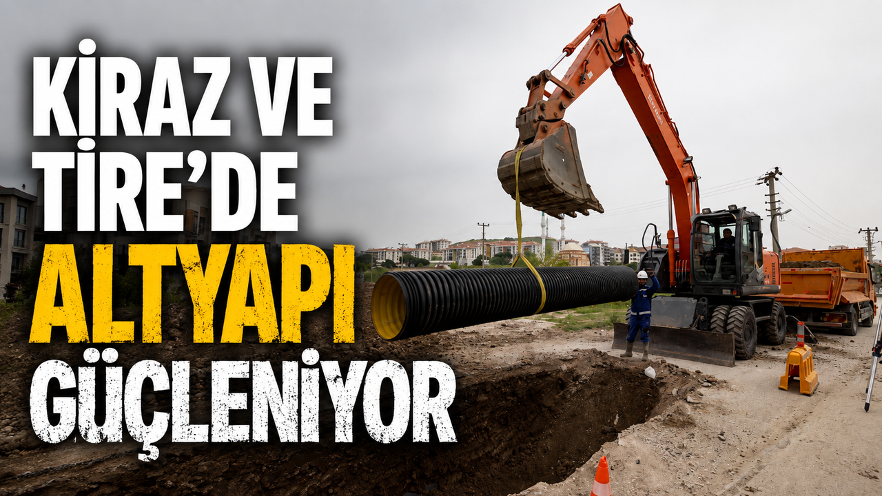 Kiraz ve Tire’de Altyapı Güçleniyor