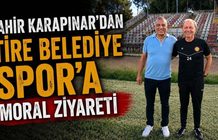 Tahir Karapınar’dan Tire Belediye Spor’a moral ziyareti